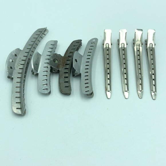 Lot of Vintage Metal Hair Stylists Clips - Picture 4 of 8